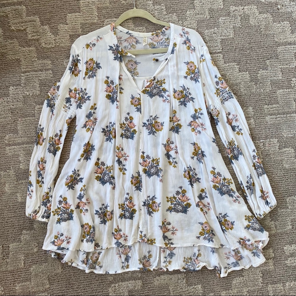 Floral Free People Tunic